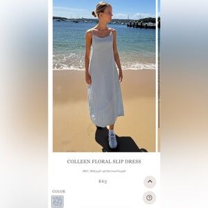 Brandy Melville Colleen Floral Slip Dress NWOT